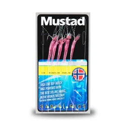 Mustad Mini Shrimp Fluo Pink Rigs